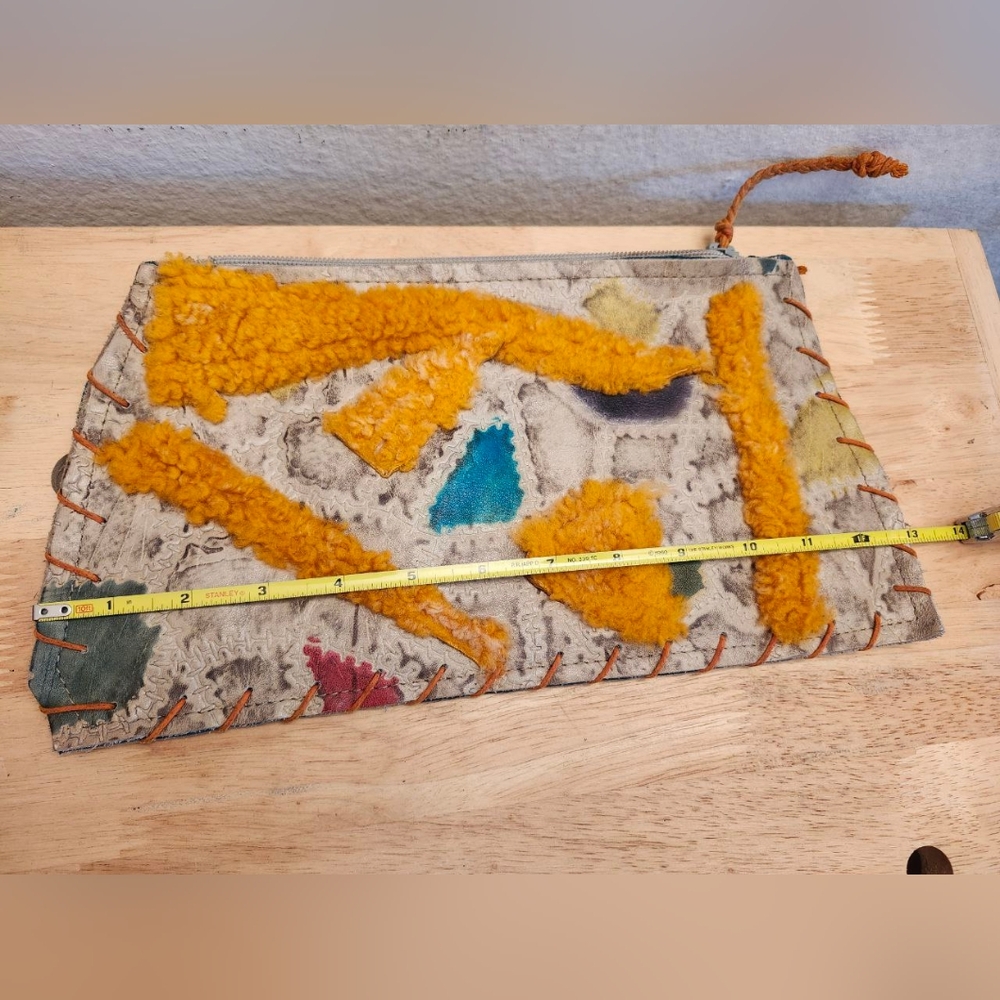 Rare‎ Susan Riedweg Large White Clutch Purse